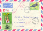 Bulgarie 1986 " Mexico-86 " Yvert 3016 Sur Lettre Recommandée Vers Indonesia, Renvoyé Au Expéditeur. Voir 2 Scan - 1986 – Mexico