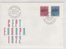 Switzerland FDC EUROPA CEPT 2-5-1972 Complete Set On Cover With Cachet - 1972