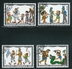 (B19) Greece 1996 Shadows Theatre Set Used FULL Gum See Description - Used Stamps