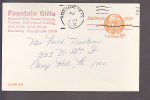 Postal Card - John Hancock - Fountain Gifts, Harrisburg, PA - 1961-80