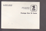 Postal Card - Postage Due 10 Cents - PS Form 3547 - Poststempel