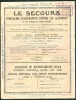 Police D´Assurance Contre Les Accidents (1925) Le Secours, M. Schlaepfer, Cuise-la-Motte, Menuiserie, Compiègne, 2 Pages - Banque & Assurance