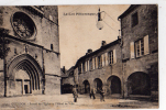 GOURDON - Le Lot Pittoresque - Portail De L'Eglise Et L'Hôtel De Ville - Gourdon