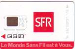 CARTE GSM SFR LE MONDE SANS FIL BON ETAT - Prepaid: Mobicartes