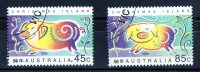 Christmas Island 1995 Year Of The Pig 45c & 85c CTO - Christmas Island