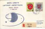 Carta,  Certificada , Vaduz 1965, Luftpost-abfertigung,  Liechtenstein,  Cover - Storia Postale
