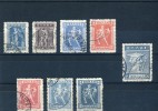 1918/23-Greece- New "Lithographic" Values- Complete Set Used/usH With Interesting Cancels - Usati