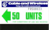 FALKLANDS ISLANDS CABLE ET WIRELESS 50U 1985 UT - Falkland