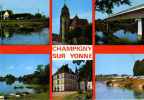 89 CHAMPIGNY SUR YONNE Et Ses Environs Auberge Le Robinson Eglise Pont Chateau Camping - Champigny