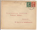 N841- MULHOUSE 3 Haut Rhin - 1920 -Timbre Type SEMEUSE - à Destination De Paris - - Other & Unclassified