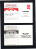 France , Entiers 2 Cartes Postales TSC , La Poste " Opération La Marianne Des Français " , Neuves . - Prêts-à-poster:Stamped On Demand & Semi-official Overprinting (1995-...)