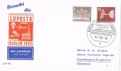 2600. Tarjeta BERLIN (Alemania) 1962.  Dia Correo Aereo. Perfin Stamp. Private Lochung - Covers & Documents