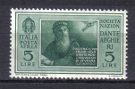 R535 - REGNO 1932 , Della Serie Dante Alighieri Il N. 29 Di Posta Aerea  *  Mint - Airmail