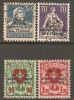 Switzerland 1924-25 BIT / ILO Mi# 18, 20-22 X Used - Officials