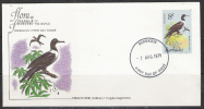 S787.-.BARBADOS .-. 1979-1981  .-. SCOTT #:498- FDC-  FRIGATE BIRD / FREGATA MAGNIFICENS - Hirondelles