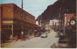 Juneau AK Alaska, Franklin Street Scene, Autos, C1940s/50s Vintage Postcard - Juneau