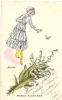 FANTAISIE PARISIENNE "JOLI MUGUET " ET PAPILLON PAR SAGER  REF 23906 - Sager, Xavier