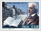REPUBBLICA ITALIANA  ITALY   ANNO 2011 - SCRITTORE ANTONIO FOGAZZARO  NUOVI MNH ** - 2011-20:  Nuovi