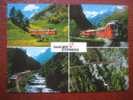 (Täsch (VS)) - Mehrbildkarte "Glacier-Express" / Eisenbahn - Täsch