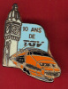 476-10 Ans De TGV.SNCF.transport.train.doré A L'or Fin .signé Ballard - TGV