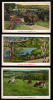 Morris PA - 3 Nice Old Postcards - Landscapes Farming Cattle - Other