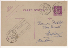 N862- PETITE ROSSELLE Moselle - 1936 -Timbre Type PAIX - ENTIER POSTAL - Andere & Zonder Classificatie