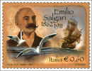 REPUBBLICA ITALIANA  ITALY   ANNO 2011  SCRITTORE EMILIO SALGARI NUOVI MNH ** - 2011-20: Mint/hinged