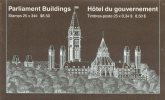 LOT 40 : CANADA Carnet C912A - EDIFICE CENTRAL DU PARLEMENT (papier Blanc De 1986) Cote 45 € - Libretti Completi