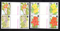 Montserrat 1978 Flowering Plants Gutter Pair MNH - Montserrat