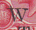 Turks & Caicos 1919 Mi. 74    1 P King George V. Overprinted WAR TAX ERROR Variety Double Print In Top Of W !! MH* - Turks E Caicos