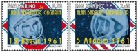 SAN MARINO - SAINT MARIN - 2011 - 1° UOMO NELLO SPAZIO, JURIJ GAGARIN -  2 Francobolli ** MNH - Unused Stamps