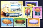 AZERBAIDJAN 1995, DIRIGEABLES, 6 Valeurs + 1 Bloc, Neufs / Mint, R479 - Zeppelins