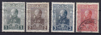 Bulgarien 1918 Mi. 122-25 Zar Ferdinand I. Complete Set - Usati