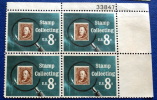 USA 1972 STAMP COLLECTING BLOCK MNH** - Blokken & Velletjes