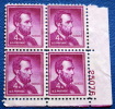 USA 1954 LINCOLN BLOCK MNH** - Blokken & Velletjes