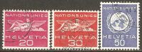 Switzerland 1959 ONU / UNO Mi# 28-30 Used - Oficial