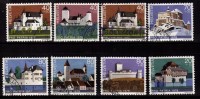 Switzerland Used 8 Diff., Pro Patria, 1976, 1977, 1978,  1979  Castles Series - Oblitérés