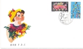 Env Fdc  Chine 1987, N°2831-32 Y Et T, Journée Internationale De L'enfant - Briefe U. Dokumente