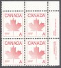 1981 #907 Maple Leaf Non Denominational A Definitive Plate Block No.1 Upper Right  MNH - Plattennummern & Inschriften