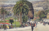 CARTE POSTALE ANCIENNE,MONACO,MONTE CARLO,JARDIN PUBLIC,prés Casino,vue Animée - Other & Unclassified