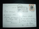 CP POUR FRANCE TP 0,25 F RAINIER III OBL. MECANIQUE 10-1-1968 MONTE-CARLO - Postmarks