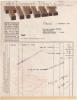 01 PONCIN FACTURE Ets TIFLEX  ENCRES  1941  -- J10 AIN - Drukkerij & Papieren