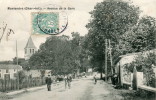 CPA 17 MONTENDRE AVENUE DE LA GARE 1907 - Montendre