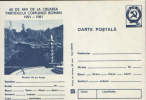 Romania-Postal Stationery Postcard 1981-Hydropower Plant On The Arges River-unused - Electricity