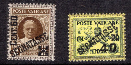 Vaticano - 1931 - Segnatasse - 60 Cent. E 40 Cent. * MH - Portomarken