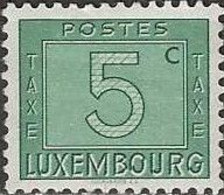 LUXEMBOURG 1946 Postage Due - 5c. Green MH - Segnatasse