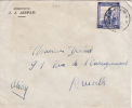 5234# CONGO BELGE LETTRE PAR AVION Obl LEOPOLDVILLE 1947 Pour BRUXELLES BELGISCH CONGO BELGIQUE - Cartas & Documentos