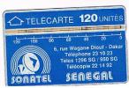 SENEGAL  - SONATEL  (L & G) - 1990 LOGO BLUE 120    CODE 012A         - USED   - RIF. 838 - Senegal