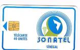 SENEGAL  - SONATEL  (CHIP) -  LOGO 40 UNITS  (GOLD CHIP)            - USED   -  RIF. 843 - Senegal