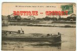 PENICHE - Scène De HALAGE Sur Le Quai De Houilles Bezons - Marinier - Batellerie - Peniches - Dos Scané - Houseboats